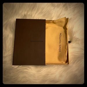 Empty Louis Vuitton  box with dust cover
